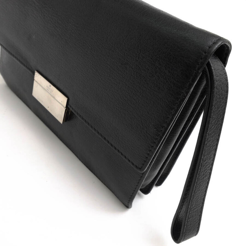 GUCCI Clutch Bag Calfskin Leather Flap - Picture 7 of 9